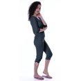 thumbnail image 5 of Moomaya Ensemble de Nuit Simple pour Femmes avec Capri en Coton 2 Pcs Chemises de Nuit, 5 of 5