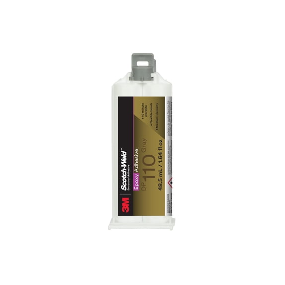 3M Scotch-Weld Epoxy Adhesive DP110, Gray, 48.5 mL Duo-Pak, 12/case