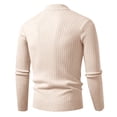 thumbnail image 4 of Men's Slim Fit Mock Neck Cable Knit Sweater Casual Long Sleeve Ribbed Pullover, 4 of 6