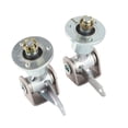 thumbnail image 3 of Cojinete de cubo de rueda delantera de 17 mm con 3 pernos, brida de dirección, eje de muñón para neumáticos de 5 pulgadas, karts, ATV, cuatrimotos, 3 of 14