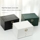 thumbnail image 3 of Organizador de cuero PU Matsuzay caja de joyería 3 capas Negro 23*17*13.5 cm, 3 of 6