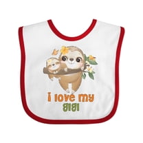 Inktastic Sloth I Love My Gigi Boys or Girls Baby Bib