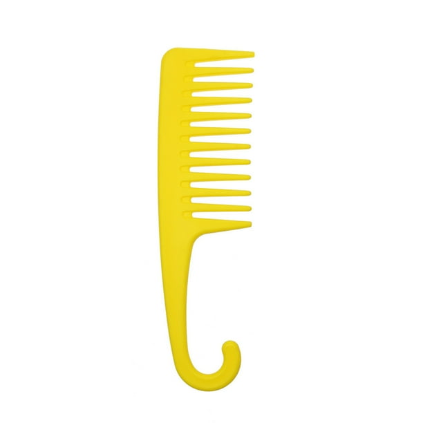 Peine de dientes anchos para cabello rizado, cabello largo, cabello mojado, peine para desenredar, peine para cabello con paleta