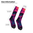 thumbnail image 4 of Fotbe Purple-Red Skull print Women's Men's Novelty Crew Socks Cotton Socks Knee High Socks for Walking,Running,Nurses,Pregnancy, 4 of 8