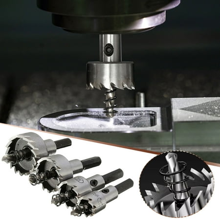 

Kokovifyves Clearance Hardware Tools 4 Pieces Of Hole Saw Wood Knife Hole Drill High Speed Steel Serrated Hole Opener