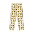 thumbnail image 6 of Uemuo Corn Sunflowers Pattern Men's Wide Leg Palazzo Lounge Pants with Pockets Light Weight Loose Comfy Casual Pajama Pants-Small, 6 of 9