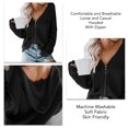 thumbnail image 1 of Femmes Cardigan à Capuche Pull Zip Cardigan à Capuche Pull Zippé Haut en Vrac Femmes Cardigan à Capuche Femmes Cardigan à Capuche Femmes Pull Cardigan Décontracté Décontracté Peau Douce, 1 of 6