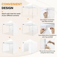 thumbnail image 6 of EAGLE PEAK 10' x 10' Pop-up and Instant Outdoor Commercial Canopy with 4 Sidewalls,White, 6 of 9