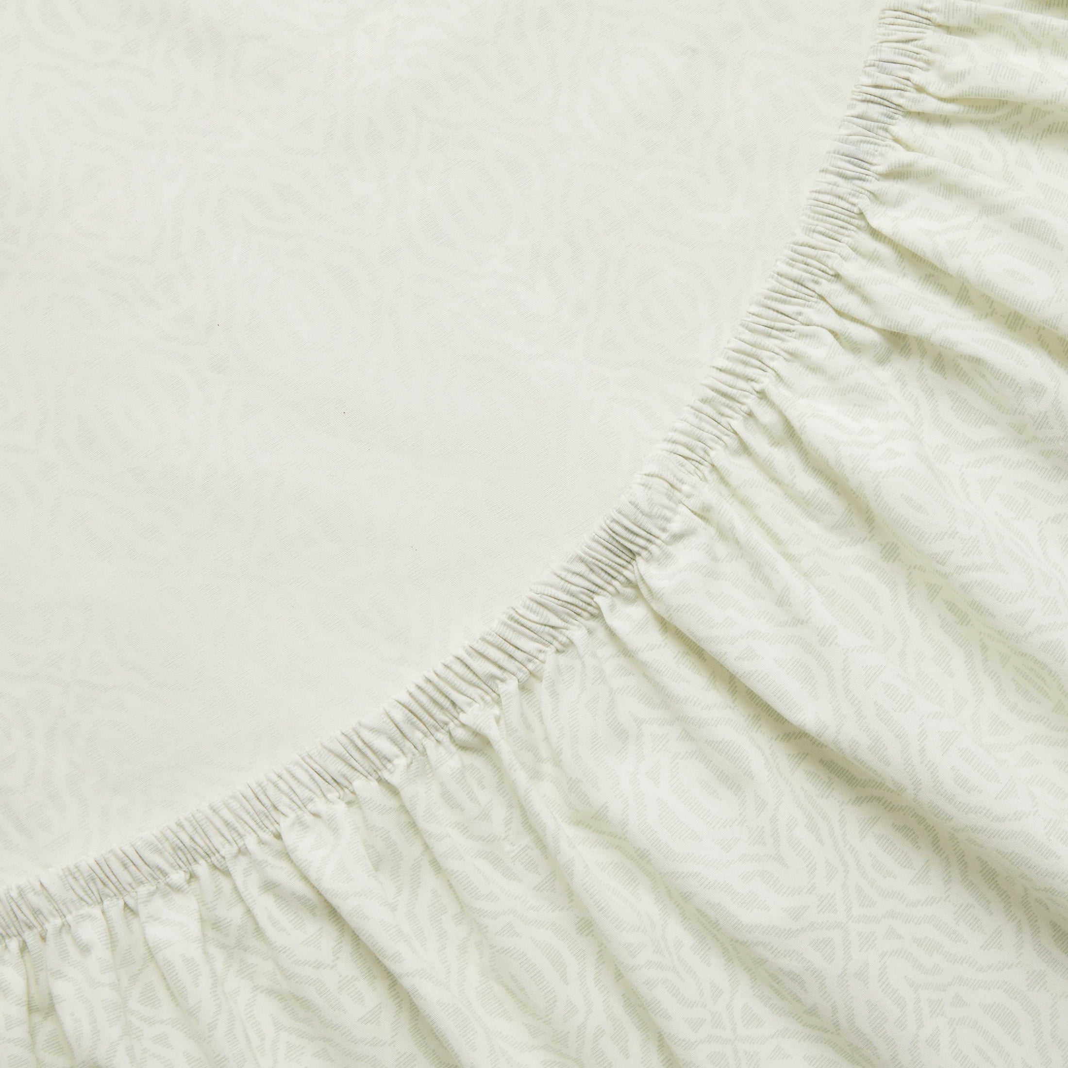 Mainstays 4-Piece 300 Thread Count Green Geo Cotton Blend Bed Sheet Set, King