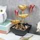 thumbnail image 4 of Fuente de agua de mesa Zulema adorno de luz cálida LED loto decorativo 3 niveles, 4 of 8