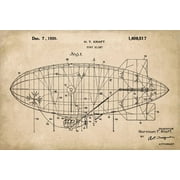 Goodyear Blimp Patent Art Print