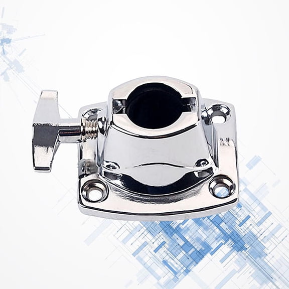 NICERIO Universal Accessories for Musical Instruments Cymbal Holder Clamp Metal Silver 1Set