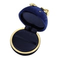 thumbnail image 4 of Joyero de satén pequeño y elegante con lazo para regalo de ceremonia de propuesta diaria azul para colgante, 4 of 9