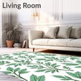 thumbnail image 2 of ODIKA 8'x10' Machine Washable Non-Slip Area Rug, Vintage Blossom Countryside Elegant Foliage Arrangement High Traffic Rug, White, 552881, 2 of 5