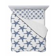 thumbnail image 7 of Navy Blue Beach Starfish Twin XL Size Down Alternative Comforter,Lightweight Comforter Quilt Bedding Set with Pillow Shams Summer Ocean Nautical Coastal All Seasons Bed Comforter Duvet Insert 68"x98", 7 of 7
