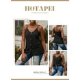 thumbnail image 4 of HOTAPEI Tank Tops for Women Spaghetti Strap V Neck Button Down Cami Tank Top Casual Shirts, 4 of 7