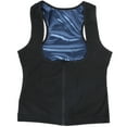 thumbnail image 3 of Chaleco de sauna con calefacción, camiseta sin mangas transpirable, entrenador de cintura con cremallera, corsé deportivo para mujer S/M, 3 of 15
