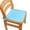 Light Blue-LB, variant on MMJ Seat Cushion 16x16in Set of 2 Outdoor Garden Chair Pads with Straps for Patio Dining Chairs Washable