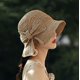 thumbnail image 2 of Paquete de 2 sombreros de paja plegables de ala ancha y flexible para el sol, sombrero de playa de verano para mujeres y niñas, 2 of 8