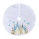 thumbnail image 2 of Falda para árbol de Navidad, falda para árbol de Navidad con copos de nieve, decoración creativa para árbol de Navidad, delantal para árbol de Navidad, 2 of 6