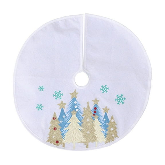 Grrvtrz Christmas Tree Skirt Christmas Snowflake Tree Skirt Creatives Christmas Tree Apron Scene Decoration,Holiday Products,Christmas Decorations