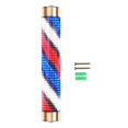 thumbnail image 2 of Luz giratoria de poste de barbería a prueba de agua, luces descendentes de peluquería, lámpara de letrero, luces de rayas LED a prueba de lluvia para 15cmx95cm Aureato shamjiam Luz de poste de barbero, 2 of 8