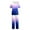 Purple, variant on Minjewel Women's Gradient Color Short Sleeve Two-Piece Scrubs for Women Set, Comfortable Workout Sets for Women & Loungewear for Caregivers & Home Health,Black L