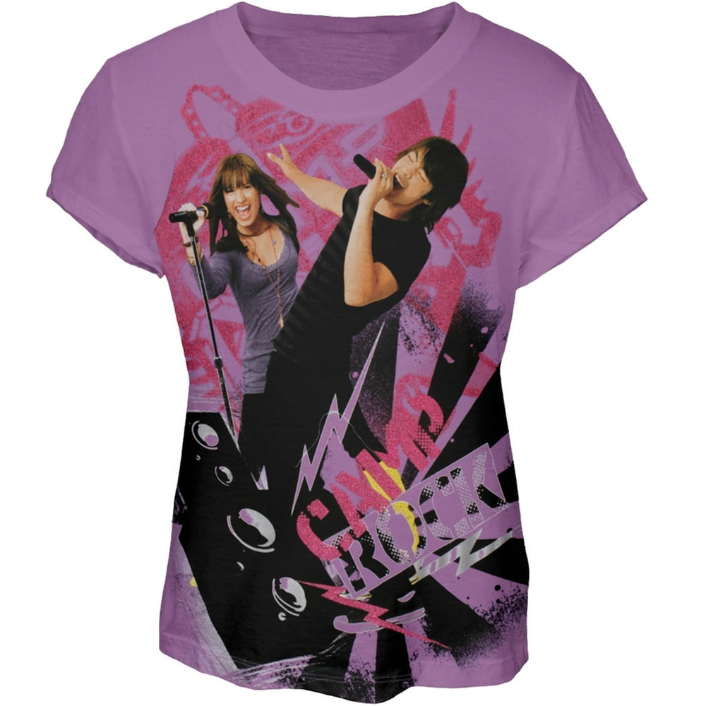 Camp Rock Camp Rock Rocking Girls Youth TShirt Youth Medium