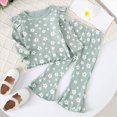 thumbnail image 2 of HCNTES Baby Girl Clothes Winter Girls 2 Piece Outfits Girls 12 24 Months 2T 3T 4T Long Sleeve Sweatshirt Pants Fall Clothing Set Girls Clothes, 2 of 8