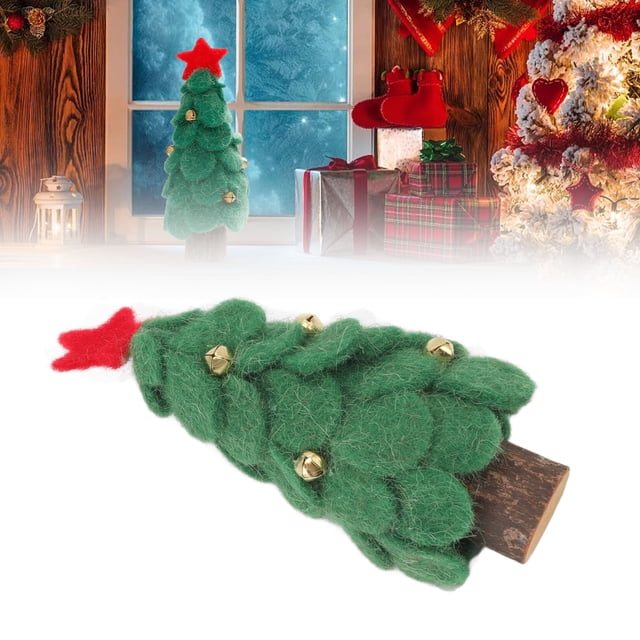 Christmas Tree Decorations, Reusable Wool Felt Tabletop Christmas Tree for Decorating Houses Offices Schools Shops and Apartments