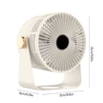 thumbnail image 2 of EGNMCR Fan Fans For Home Bedroom Table Wind Circulator Fan For Whole Room 16ft Strong Airflow 90 Degree Adjustable Tilt Low Noise 3 Speed Air FAN, 2 of 8