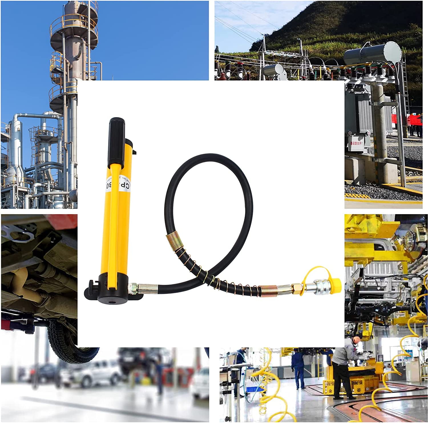 Fichiouy 10T High Pressure Hydraulic Hand Pump 700KG/CM² 10000PSI With