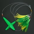 thumbnail image 3 of Heitune Schwertfisch Pluma Artificiales for la Pesca de atún señuelo Accesorios Tease for Grandes Cebo señuelo (Verde), 3 of 5