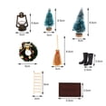 thumbnail image 3 of De Mini Decoraciones Navideñas, Luces De Escalera De Árbol De Navidad, Bufanda, Escoba, Corona, Botas, Alfombra, Accesorios En Miniatura 8 Unidades/Juego Scienceny HA041418-01, 3 of 6