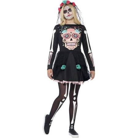 Teenager's Teen Sugar Skull Sweetie Costume
