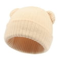 thumbnail image 4 of Splozh Baby Boy Winter Hat Toddler Warm Baby Fall and Winter Hats Pullover Boys and Girls Baby Knitted Hats Beige,3-36 Months, 4 of 8