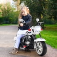 thumbnail image 4 of Gymax 6V Electric Kids Motorcycle 3-Wheel Ride On Toy w/ Adjustable Headlight White, 4 of 10
