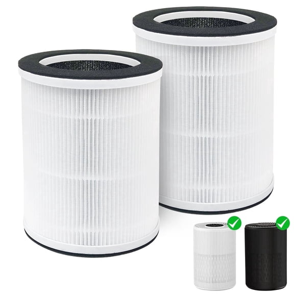 2 Pack H13 HEPA Replacement Filters, Compatible with AIRFIRE AP201 Air Purifier, Designed for Pets & Kids, Pet Fur & Home Odor Removal