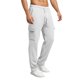 thumbnail image 2 of Pantalones de Cintura Alta de Pierna Ancha para las Mujeres Casual de Color Sólido Pantalones de Cordón de Lino, Pantalones Largos con Cierre con Botones, 2 of 8