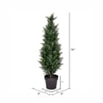 thumbnail image 2 of Vickerman 3' Artificial Potted Green Cedar Tree., 2 of 6