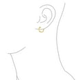 thumbnail image 3 of Bling Jewelry Womens Western Equestrian Horse Bit Hoop Earrings Gold Plated .925 Sterling Silver, 3 of 5