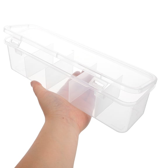Plastic Stackable Tea Bag Organizer for Kitchen Cabinets and Countertops - 11.22"×3.54"×2.64", Clear