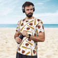 thumbnail image 4 of Wukai Baseball Sport Print Men's Short-Sleeved Mesh T-Shirt,Quick-Dry Short Sleeve Workout T-Shirt-, 4 of 8