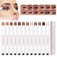 thumbnail image 4 of Lápiz de sombra de ojos TUNC 12 colores brillo maquillaje duradero resistente al agua, 4 of 4