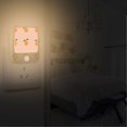 thumbnail image 2 of Yayeee 2-Pack Plug in LED Night Lights with Light Sensors Motion Detectors, Cartoon Citrus, 2 of 7