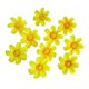 thumbnail image 2 of 10 piezas de cabezas de flores falsas al por mayor para manualidades Flores de margaritas artificiales Decoración floral de bricolaje para el Amarillo Macarena flores para manualidades, 2 of 7