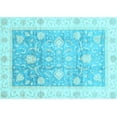 thumbnail image 1 of Ahgly Company Indoor Rectangle Oriental Light Blue Traditional Area Rugs, 2' x 4', 1 of 4