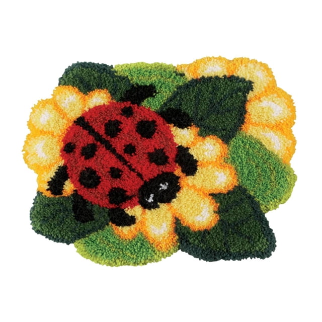 Jumpingount Hook Carpet Kit Shaped Kit Yarn Rug Crochet DIY for Beginner Bolsas de mensajero y de hombro Tipo 3 52 cm x 38 cm