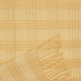thumbnail image 6 of Chanasya Pleated Solid Plaid Acrylic Throw Blanket With Tassels - Lightweight and Super Soft, Modern Woven Blanket for Couch, Home, Living Room, and Bedroom Décor (50x65 Inches) Yellow, 6 of 6