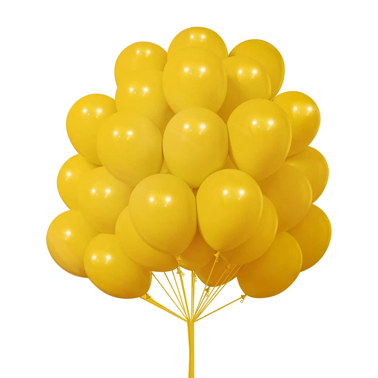 Yellow Balloons ,12 inch Latex Balloons for Theme Party Decoration, Weddings, Baby Shower